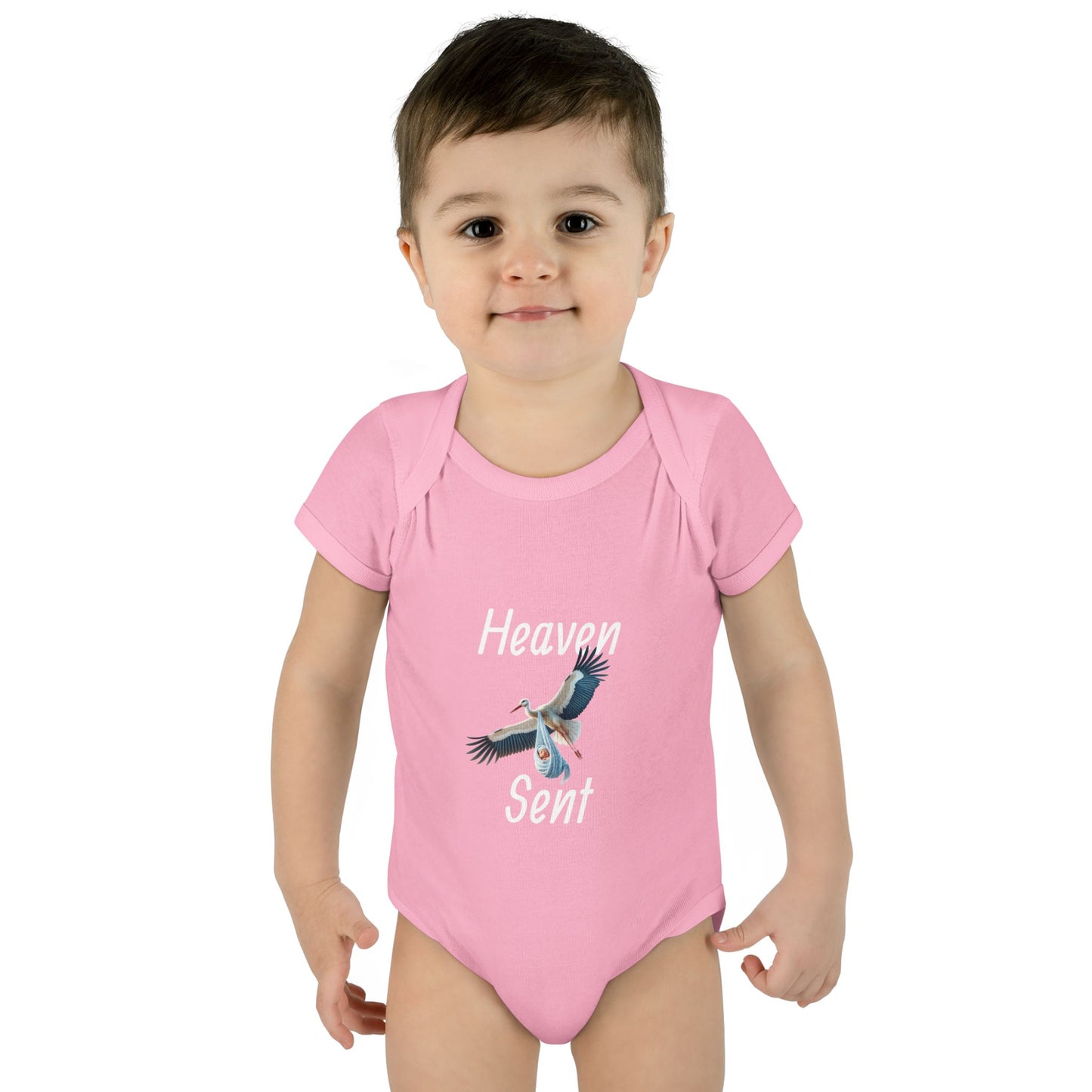 Adorable Stork Baby Bodysuit – Gender Neutral Infant Outfit, Newborn Gift, Cute Baby Shower Idea