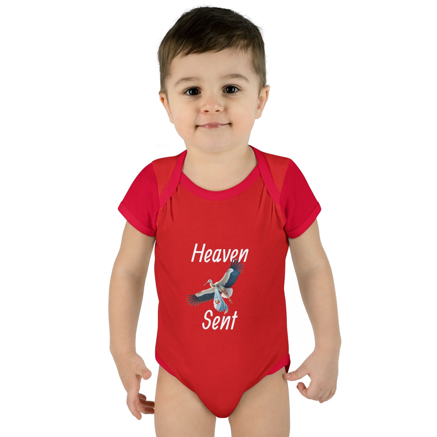 Adorable Stork Baby Bodysuit – Gender Neutral Infant Outfit, Newborn Gift, Cute Baby Shower Idea
