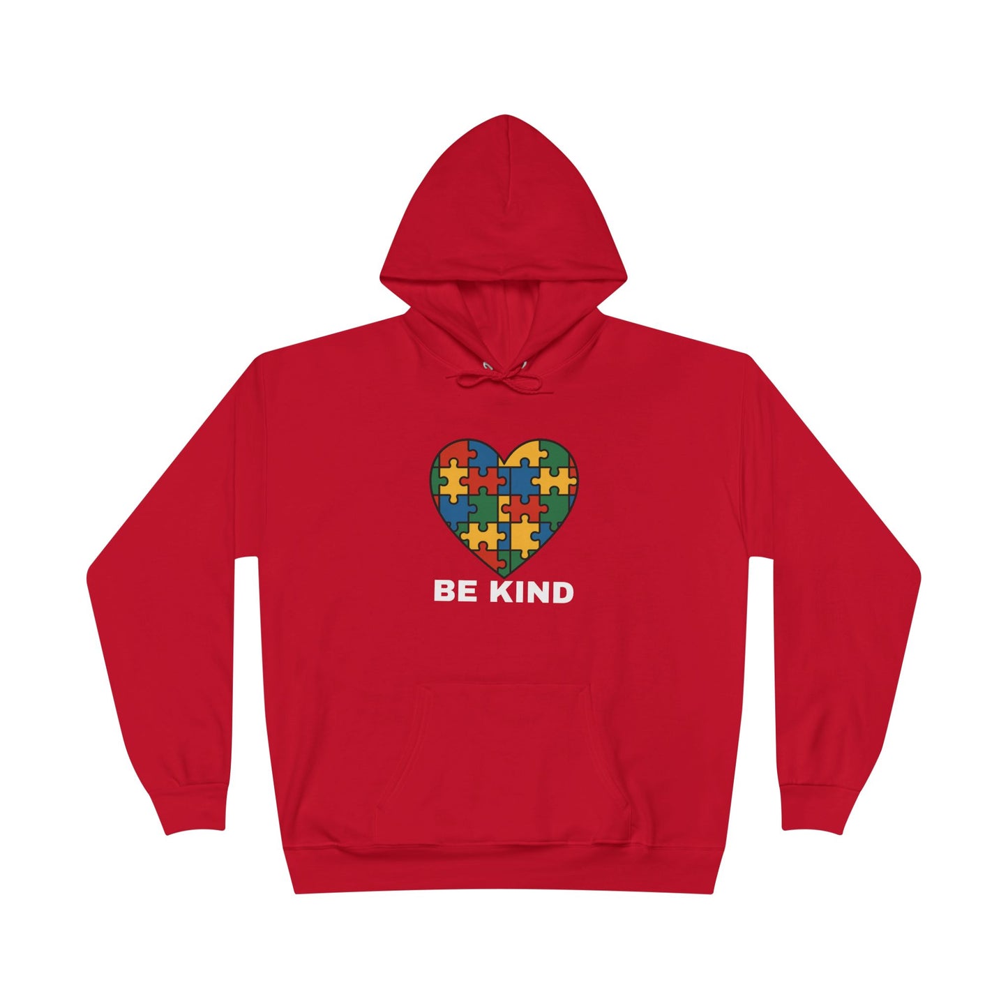 Autism Awareness Hoodie โ Kindness Puzzle Heart Eco-Friendly Unisex Sweatshirt