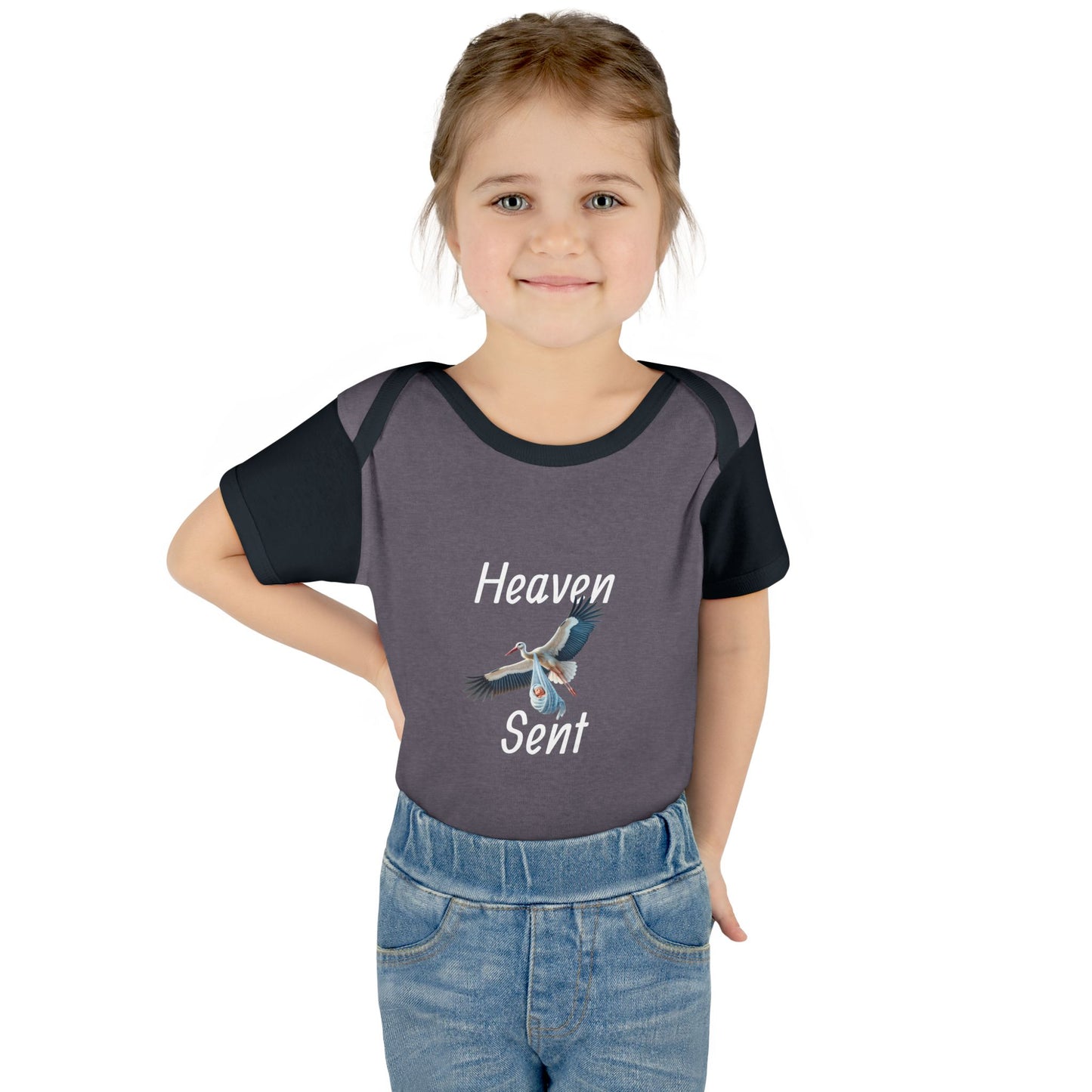 Adorable Stork Baby Bodysuit – Gender Neutral Infant Outfit, Newborn Gift, Cute Baby Shower Idea