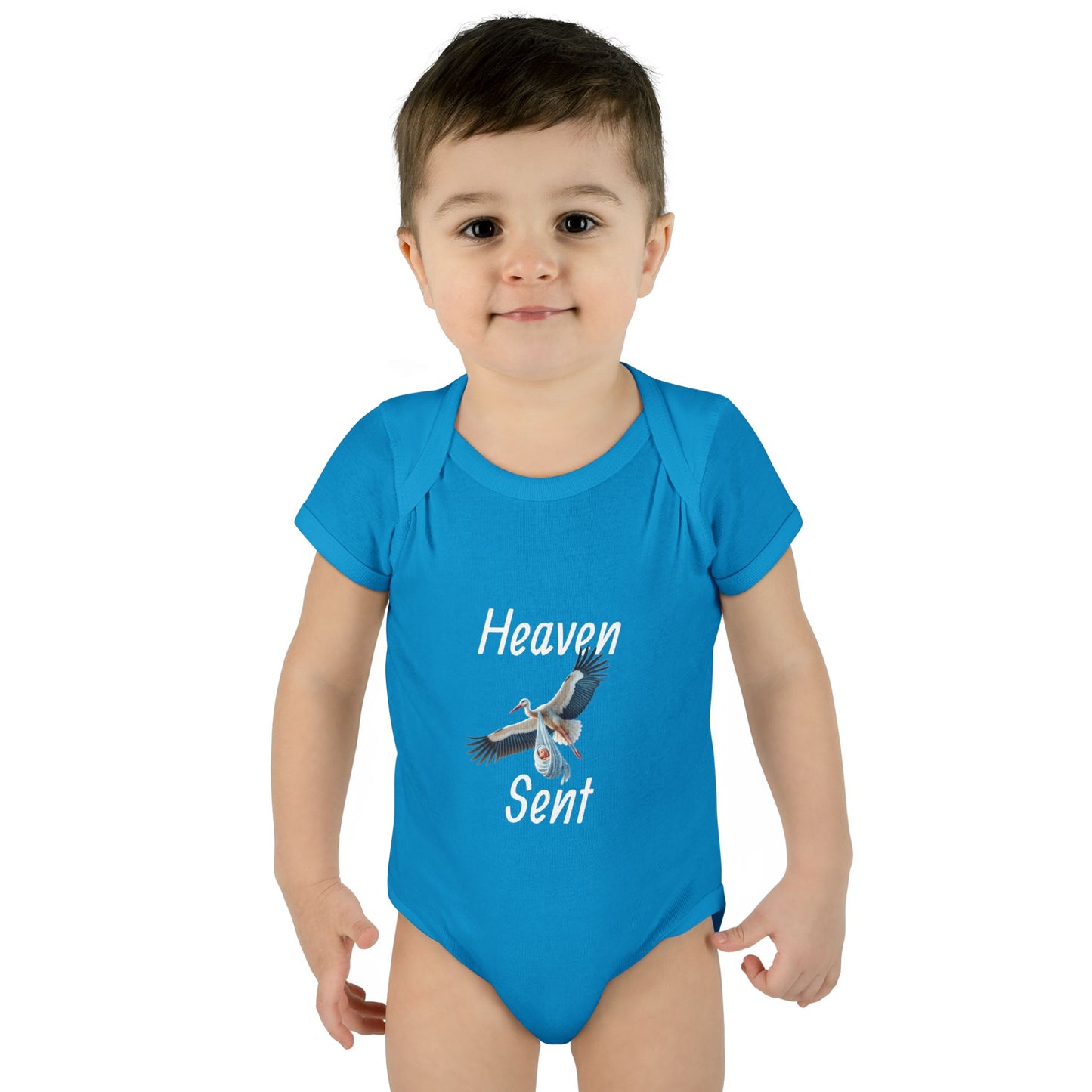 Adorable Stork Baby Bodysuit – Gender Neutral Infant Outfit, Newborn Gift, Cute Baby Shower Idea