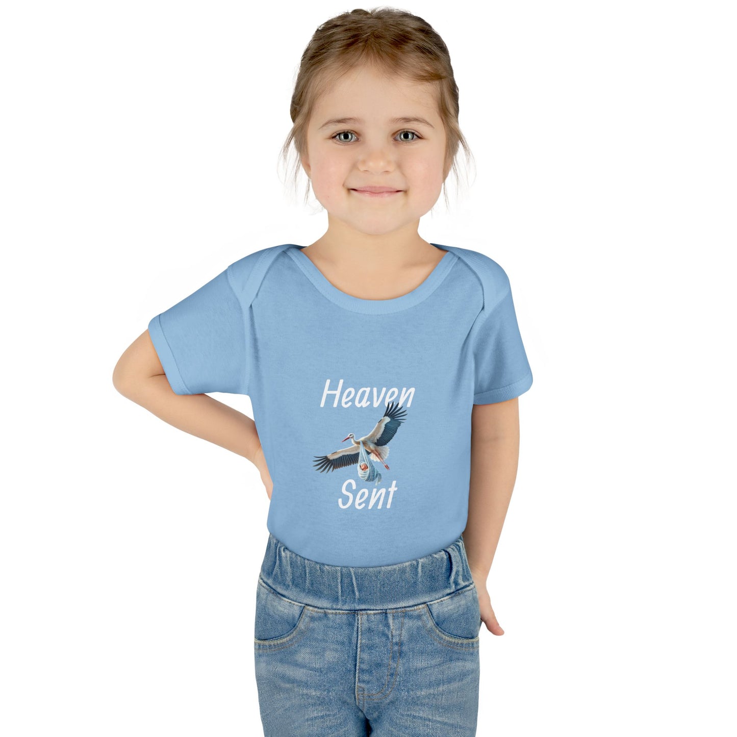 Adorable Stork Baby Bodysuit – Gender Neutral Infant Outfit, Newborn Gift, Cute Baby Shower Idea