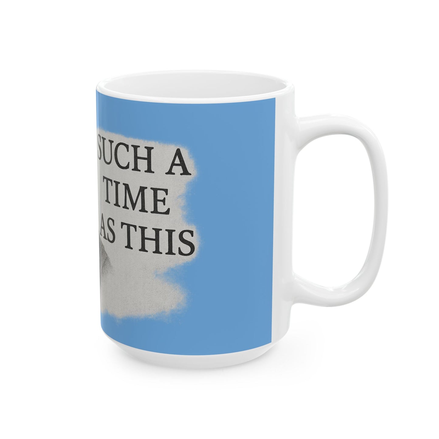 Inspirational Christian Mug | Praying Hands and Cross “Such a Time as This”