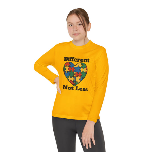 Youth Puzzle Heart Autism T-Shirt – Long Sleeve Supportive Top for Kids