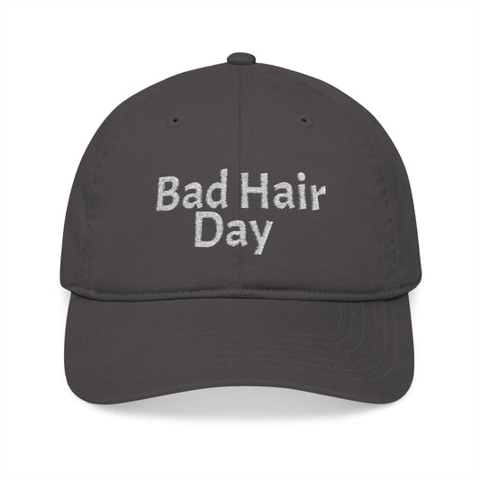 Bad Hair Day Organic Cotton Cap – Adjustable Sustainable Hat, Perfect for Summer, Gifting & Everyday Wear
