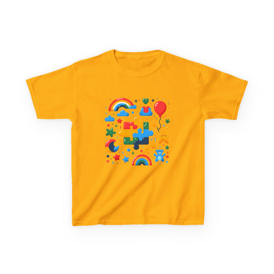 Colorful Puzzle Play Kids Tee - Fun & Creative Children's T-Shirt
