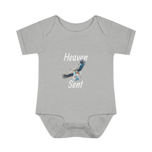 Adorable Stork Baby Bodysuit – Gender Neutral Infant Outfit, Newborn Gift, Cute Baby Shower Idea