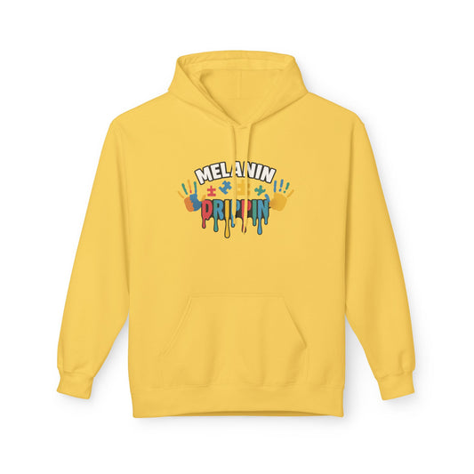Melanin Poppin' Fleece Hoodie – All-Season Comfort & Inclusive Style