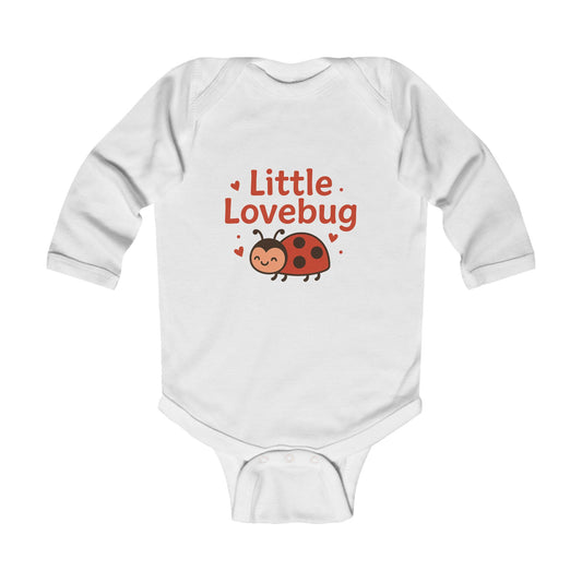 Infant Long Sleeve Bodysuit | Soft Baby Onesie, Adorable Lovebug Outfit, Perfect Toddler Gift