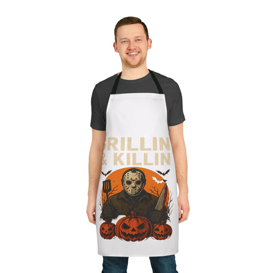 Halloween Chef Apron, Perfect for Grilling, BBQ, Backyard Parties, Cooking Gifts