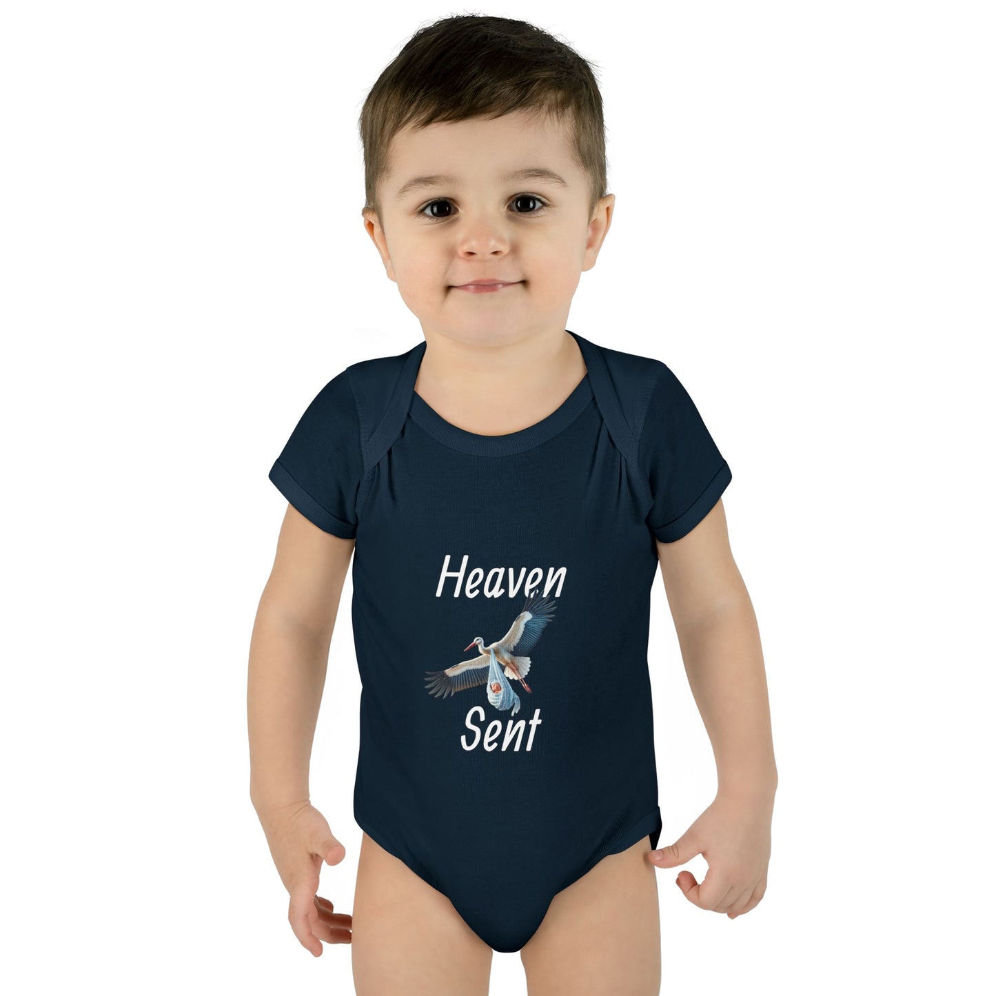 Adorable Stork Baby Bodysuit – Gender Neutral Infant Outfit, Newborn Gift, Cute Baby Shower Idea