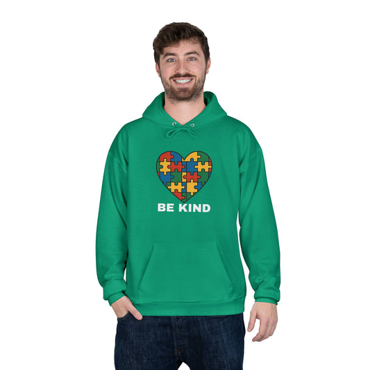 Autism Awareness Hoodie – Kindness Puzzle Heart Eco-Friendly Unisex Sweatshirt