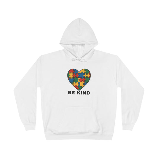 Autism Awareness Hoodie – Kindness Puzzle Heart Eco-Friendly Unisex Sweatshirt